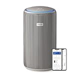 Philips PureProtect Serie 3200: Purificador de aire inteligente, HEPA y filtro de carbón activo, CADR 500 m³/h para 130 m², ultrasilencioso, captura el 99,97% de alérgenos, App conectada (AC3210/12)