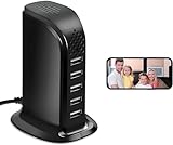 Sausi Brand Cámara Vigilancia WiFi Interior Oculta - Cámara Espía Camuflada Full HD, Indetectable, con WiFi, Detección de Movimiento, para Hogar y Oficina, 5 Puertos USB. (Negro)