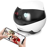 Enabot Móvil Cámara de Vigilancia WiFi Interior inalámbrica,1080P FHD Cámaras de Vigilancia,Visión Nocturna,Audio Bidireccional,Detección de Movimiento,Control Remoto,óptima para Bebé/Mascota/Anciano