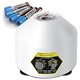 CGOLDENWALL Centrifugadora de Laboratorio Centrífuga Plasma (20ml*6 Capacidad, 1790xg Fuerza Centrífuga Relativa Máx., 4000rpm Velocidad Máx., 0-60min Temporizador)