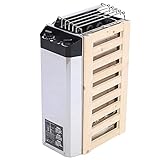 Calentador de Estufa de Sauna de Acero Inoxidable de 3 KW, Equipo de Calefacción de Sauna de Fácil Control de Temperatura de Alta Eficiencia para Sala de Sauna, Piscina Cubierta,