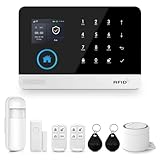 XNY Alarmas para Casa WiFi, Alarma Casa 4G, Sistema de Alarma Inalámbrica, 8 Piezas con 120db Sirena, Detector de Movimiento, Sensores de Puertas y Ventanas