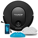 Rowenta X-Plorer Serie 65 - Robot Aspirador, aspira y friega, tecnología láser, Cobertura Total, mapeo Permanente, hasta 168 min autonomía, diseño Muy Plano, Capacidad Subir sobre alfombras, RR8L65