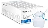 Amazon Basics Cartuchos filtrantes de agua, aptos y compatibles con todas las BRITA incl.PerfectFit & Jarras, Paquete de 12