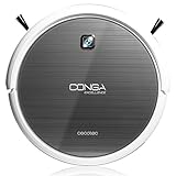 Cecotec Conga Excellence - Robot aspirador (4 en 1, barre, aspira, pasa la mopa y friega el suelo, silencioso, programable) color blanco