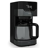 Klarstein Cafetera Goteo 12 Tazas con Capacidad de 1.2L, Cafeteras Pequeñas Filtro 800W, Cafetera Americana Café Molido con Temporizador, Jarra Térmica de Acero Inoxidable, Cafetera de Filtro Café