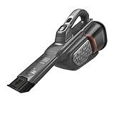 Black+Decker Aspirador de Mano 18V, batería de Litio 2Ah, Boquilla Extensible, 2 Niveles de succión, deposito 700 ml, autonomía 25 min, BHHV520BT-QW