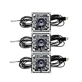 Kopinma 3 módulos de cámara de 100 grados 1MP OV9732 1280x720 USB libre de enfoque manual, con cable de 2 metros para WinXP/7/8/10