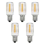 LED E14 2,5W, sustituye a 20W 28W 30W, bombilla halógena pequeña, rosca Edison 230V, para lámpara de sal, frigorífico, congelador, campana extractora, luz blanca cálida 3000K, no regulable (pack de 2)