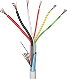 ELAN 70I141 LiYY - Cable de alarma (4 x 0,22 mm² + 2 x 0,50 mm², 10 m), color blanco