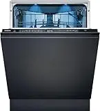 Siemens SX65ZX07CE, iQ500 Lavavajillas inteligente totalmente integrado, XXL, cajón para cubiertos, fabricado en Alemania, extrasilencioso, variobisagra, apertura automática de puerta, aquaStop,