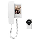 Videoportero Inalambrico Exterior 1080P Timbre Inalámbrico con Cámara IP44 Impermeable Video Doorbell con Pantalla IPS de 3,5 Pulgadas, Audio Bidireccional, Visión Nocturna, No Requiere WiFi