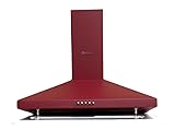 SOLTHERMIC CAMPANA H60P-RED2 EXTRACTORA DECORATIVA ESTILO RUSTICO ROJA / 60 CMS / 350 m3/h/FILTROS METALICOS