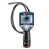 Bosch Professional Cámara de inspección GIC 120 C (longitud del cable: 120 cm, display: 3.5’’, 4x pilas AA , en caja de cartón)