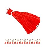 YOUDALIS 100 Piezas Bolsa de Red Malla Reutilizable, Bolsas de Malla de Huevo con Hebilla de Malla, Bolsa de Malla de Nylon para Frutas, Verduras, Nueces, Juguetes, Rojo