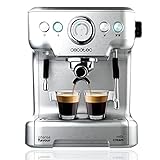 Cecotec Cafetera Express Power Espresso 20 Barista Pro. 2900 W, 20 Bares, Thermoblock para Café y Espumar Leche, Manómetro PressurePro, Modo Auto, Filtro para 1 y 2 Cafés, Capacidad 2,7 L