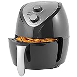 Petra PT5314HEVDEEU10 Freidora de Aire, poco aceite 3,2 L y circulación rápida de aire, 1300W, superior tecnología de temperatura, regulación de tiempo, bandeja antiadherente