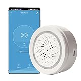 Alarma Inteligente de Sirena Wi-Fi: Sirena estroboscópica inalámbrica con Alarma de Sonido y luz, Sonido de 100 dB, Control Remoto por aplicación, Enlaces de Alarma antirrobo con Dispositivos