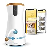 Cámara para perros Furbo 360° + Paquete de seguridad doméstica [PREMIUM CON SUSCRIPCIÓN]: con app para perros y el hogar, vista giratoria de 360°, visión nocturna a color, seguimiento automático, etc.