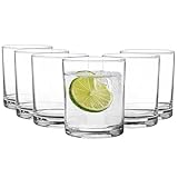 Glasmark KROSNO 1992 Juego de Vasos 6 Piezas Vasos para Beber Vasos de Agua Vasos de Bebida Vasos de Jugo Vasos de Whisky y Cóctel Aptos para Lavavajillas 6x230 ml