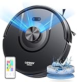 Laresar Clean Robot aspirador con función de limpieza, robot aspirador con navegación LiDAR, mapa en vivo, 5000 Pa, robot aspirador Mars01 hasta 180 min, ideal para pelo de animales, alfombras, suelos