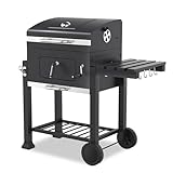 Tepro Toronto Click - Barbacoa de carbón, antracita y acero inoxidable