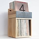 Keep Them Spinning - Mueble Modular para Vinilos | Estantería 120 LPs | Almacenamiento Apilable y Expandible | Organizador de Vinilos | Soporte para Colección Musical