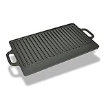 vidaXL XL BBQ Barbacoa Placa de Parrilla de Hierro Fundido Disco Reversible