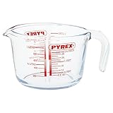 Pyrex Classic - Jarra de vidrio medidora Transparente de 1 l, apta para microondas