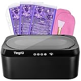 Teglu [Mejorada] Calentador de Parafina para Manos y Pies 4L con Tapa Automática, Maquina Parafina Baño de Parafina con 3x450g Parafina, 200W, FHC-2222, Negro