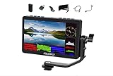 FEELWORLD F5 Prox 5.5 pulgadas 1600 nits pantalla táctil 4K HDMI DSLR Camera Field Monitor con instalación F970, 3D LUT and Power Kit 245 g Professional Lightweight Monitor