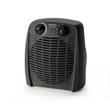 Taurus Alpatec New Gobi - Calefactor, 2000W, 2 intensidades, función ventilador, termostato regulable, protector térmico de seguridad, piloto luminoso, asa de transporte, hasta 20m2, negro