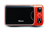 Candy EGO-G25DCO Microondas con grill, 6 programas automáticos, 900 W / 1000 W, 25 litros, N, naranja