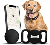 Lnicez Collar Localizador Perros Sin Suscripción, Etiqueta Inteligente con Cobertura Mejorada, Funciona con la aplicación Buscar mi, sin cuotas mensuales, Solo para iOS - no GPS