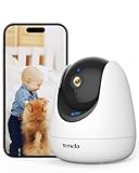 Tenda CP3 Pro V1.1 Cámara WiFi Vigilancia Interior 2K,Cámara de Seguridad Domo 360°, Visión Nocturna Detección de Movimiento, Audio Bidireccional, Compatible con Alexa, Camara Vigilancia para Mascota