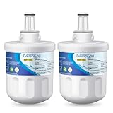 EVERSPRING Filtro de Agua para refrigerador Reemplazo para Samsung DA29-00003F, DA29-00003G, Aqua Pure Plus Hafin, DA29-00003B, DA29-00003A, DA97-06317A,RFC1100A Paquete de 2 (Con factura)