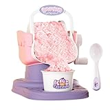 Máquina de Helado para Niños - Yogur Sorbete DIY Soft Serve Sherbet - Congelador de Frutas y Masa de Frutas, juego de máquina de rodillos de crema (rosa, M)