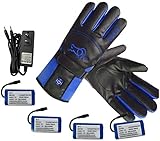 CHEWYNP Guantes calefactores Guantes calefactables Ajuste de Temperatura en Cuatro etapas 12000 MAh Durante 5 Horas, adecuados para Clima frío Guantes calefactables eléctricos (Size : FEMA