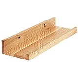 IBUYKE 30cm Estanteria Pared de Madera, Baldas flotantes en Forma de U, para Dormitorio, Salón, Cocina, Oficina,Baño, RF-GB543