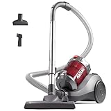 Akitas Aspiradora sin Bolsa 800W Potente con Cabezal de Cepillo 2 en 1 alemán Wessel Werk para Suelos Duros y alfombras