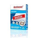 dustwave® - Bolsas de aspiradora para Zanussi ZAN 2400. 2499 Serie / fieltro extragrueso para alérgicos, marca MicrofiltPlus fabricada en Alemania + 2 microfiltros