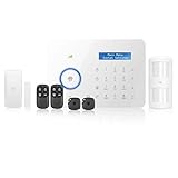 CHUANGO CG-B11 - Kit Sistema de Alarma PSTN Dual, gsm/telefónica por Cable, Sirena incluida, Color Blanco