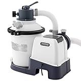 Intex 55249 - Depuradora de Arena Krystal Clear 3.500 L/H, para Piscinas Desmontables de hasta 17.000 L., 4 Funciones y Sistema de Bloqueo