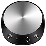 Homebuds 10kg Báscula de Cocina en 1g, Alta Precisión Asegurado por fábrica profesional de Bascula Cocina desde 2001, Balanza Cocina para cocinar y hornear, LED, 3*AAA Incluidas, Negro