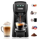 Warriors1 Cafetera Capsula 5en1 para Dolce Gusto, Nespresso, Lavazza A Modo Mio, Espresso Point y Café Molido, 20bar, 0,8L, Automática y Compacta Máquina Multicápsula, Multibebida para Hogar y Oficina