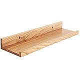 IBUYKE 45cm Estanteria Pared, ​Estante Pared de Madera, Baldas Pared, Estantes flotantes de Pared, Forma de U montado en la Pared, para Dormitorio, Salón, Cocina, Oficina,Baño, RF-GB601