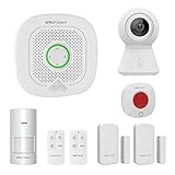 Wolf Guard WS-03 WiFi Sistema de Alarma Inteligente, Control Remoto de la App Tuya, Compatible con Amazon Alexa Control de Voz