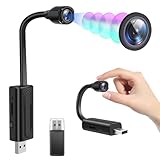 TANGMI WiFi USB Cámara Espía, HD WiFi Cámara Oculta con Detección de Movimiento, Mini Cámaras de Vigilancia para el Hogar/Oficina, Cámara Oculta con Conexión USB, No Incluye Batería
