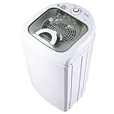 Lavadora Portátil 2 en 1 y Secadora de Giro - 7.5kg, Automática, Carga Superior, Función de Tiempo, Ahorro de Energía y Agua - Ideal para Camping y Viajes