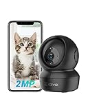 EZVIZ Cámara Vigilancia WiFi Interior 360º, 1080P Camara Vigilancia Bebe/Mascotas, Visión Nocturna, Audio Bidireccional, Detección de Movimiento, Control Remoto, Compatible con Alexa, C6N Negro